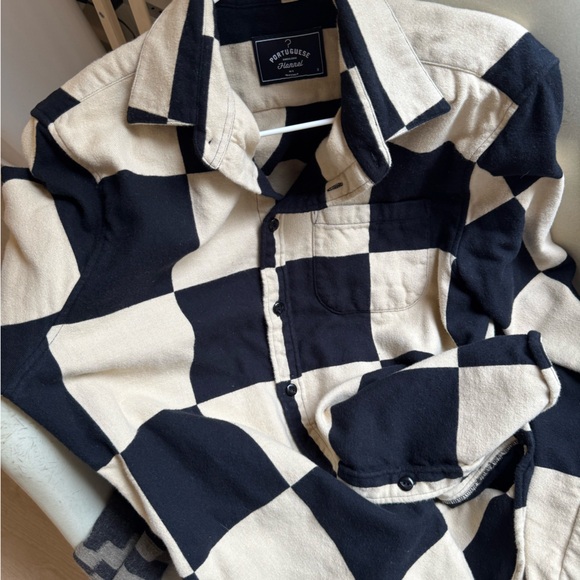 LIKE NEW Portuguese Flannel heavyweight flannel in checkered Men’s Small - Picture 7 of 10